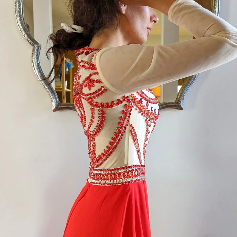 Chiffon Evening Party Gown - Picture 6 of 8